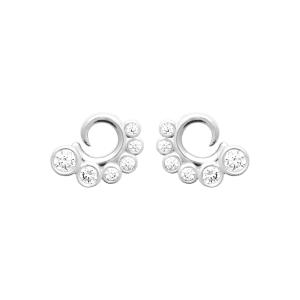Boucles d’Oreilles LUNA – Argent 925 Rhodié