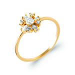 Bague ÉLYSIA – Plaqué Or 750 (3 MIC) & Zirconiums
