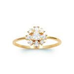 Bague ÉLYSIA – Plaqué Or 750 (3 MIC) & Zirconiums