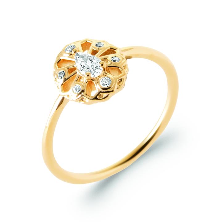 Bague ALTHÉRA – Plaqué Or 750 (3 MIC) & Zirconiums