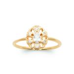 Bague ALTHÉRA – Plaqué Or 750 (3 MIC) & Zirconiums