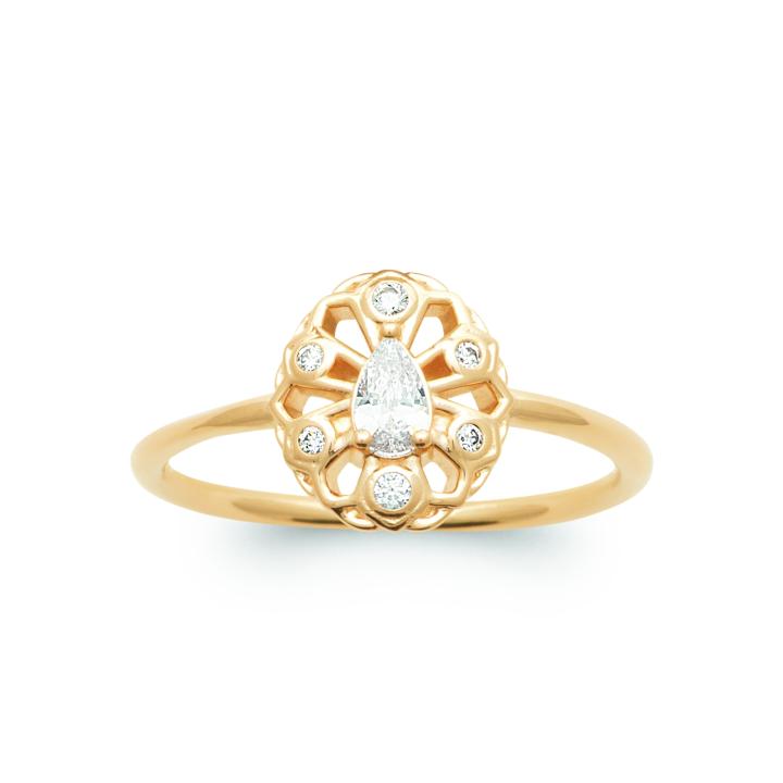 Bague ALTHÉRA – Plaqué Or 750 (3 MIC) & Zirconiums