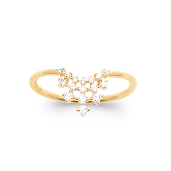 Bague CALYNA – Plaqué Or 750 (3 MIC)