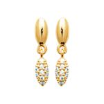 Boucles d’Oreilles LYVÉA – Plaqué Or 750 (3 MIC)