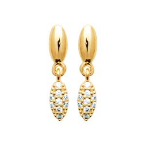 Boucles d’Oreilles LYVÉA – Plaqué Or 750 (3 MIC)