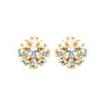 Boucles d’oreilles ÉLYSIA – Plaqué Or 750 (3 MIC) & Zirconiums