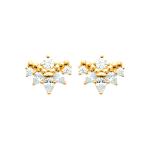 Boucles d’oreilles SOLYRA – Plaqué Or 750 (3 MIC) & Zirconiums