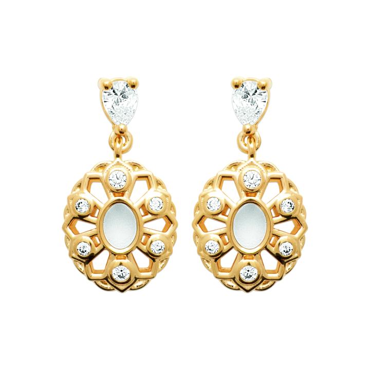 Boucles d’Oreilles ALTHÉRA – Plaqué Or 750 (3 MIC)