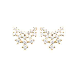 Boucles d’Oreilles CALYNA – Plaqué Or 750 (3 MIC)