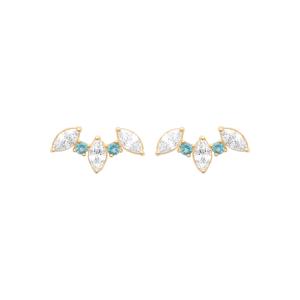 Boucles d’Oreilles ALYSÉA – Plaqué Or 750 (3 MIC)