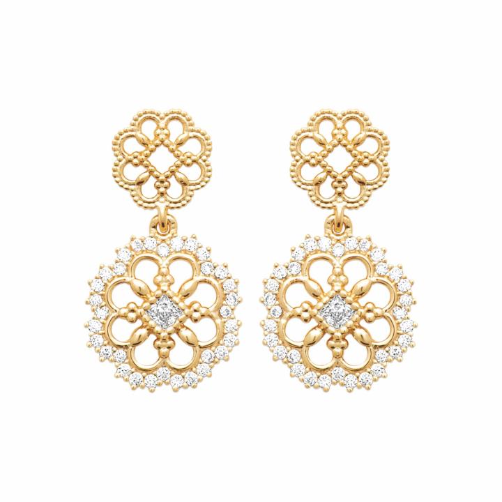 Boucles d’oreilles ORNÉA – Plaqué Or 750 (3 MIC)