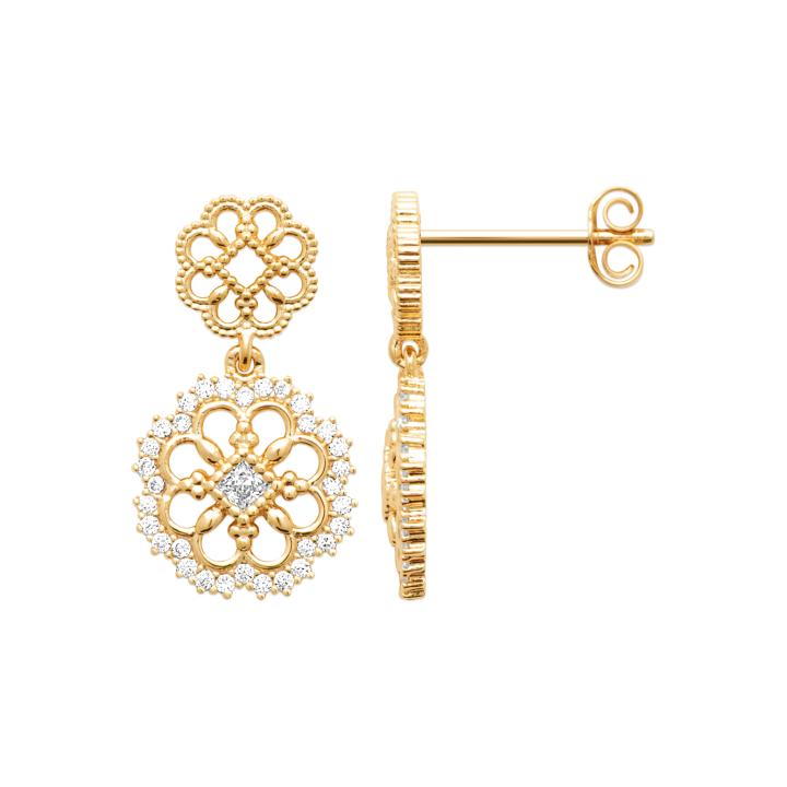 Boucles d’oreilles ORNÉA – Plaqué Or 750 (3 MIC)