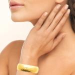 Jonc AURYA – Acier Inoxydable Doré