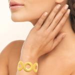 Jonc SOLARA – Acier Inoxydable Doré