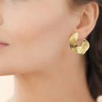 Boucles d’Oreilles VALORA – Acier Inoxydable Doré