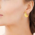Boucles d’Oreilles SOLÉNA – Acier Inoxydable Doré