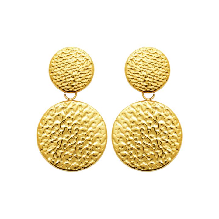 Boucles d’Oreilles AURÉLIA – Acier Inoxydable Doré