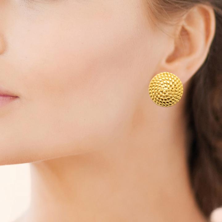 Boucles d’Oreilles ÉLORIA – Acier Inoxydable Doré