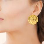 Boucles d’Oreilles SORAYA – Acier Inoxydable Doré