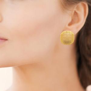 Boucles d’Oreilles LUMEA – Acier Inoxydable Doré