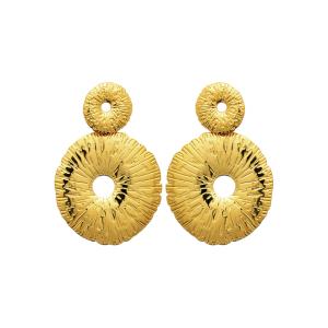 Boucles d’Oreilles AZELYA – Acier Inoxydable Doré