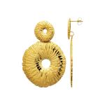 Boucles d’Oreilles AZELYA – Acier Inoxydable Doré