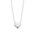 Collier CŒUR LUMINA – Argent 925 Rhodié