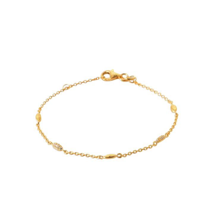 Bracelet LYVÉA – Plaqué Or 750 (3 MIC) & Zirconiums