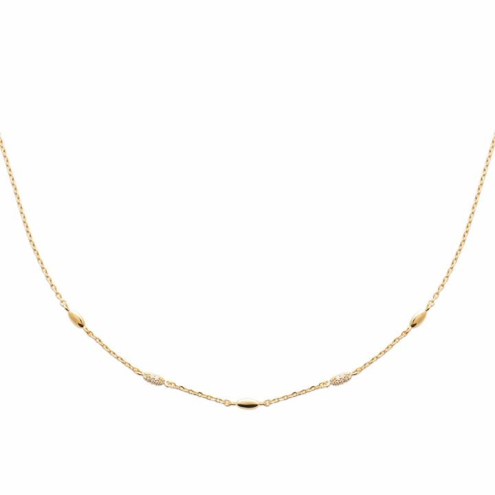 Collier LYVÉA – Plaqué Or 750 (3 MIC) & Zirconiums