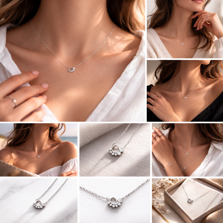 Collier LUNA – Argent 925 Rhodié