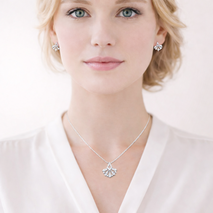 Boucles d’oreilles EÏRA – Argent Rhodié & Zirconium