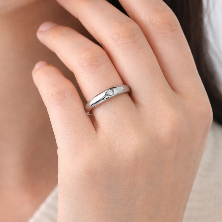 Bague SERIN – Argent 925 Rhodié & Pierre Sertie