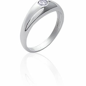 Bague SERIN – Argent 925 Rhodié & Pierre Sertie